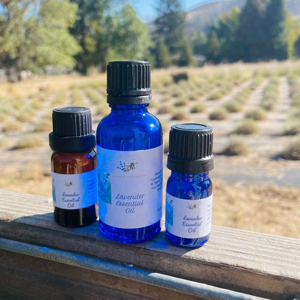 Lavender Essential Oil, Distilled on our Bee Friendly Farm.