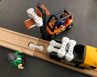 Trainlab personalized dog bones for wooden railway train tracks (6 pcs)