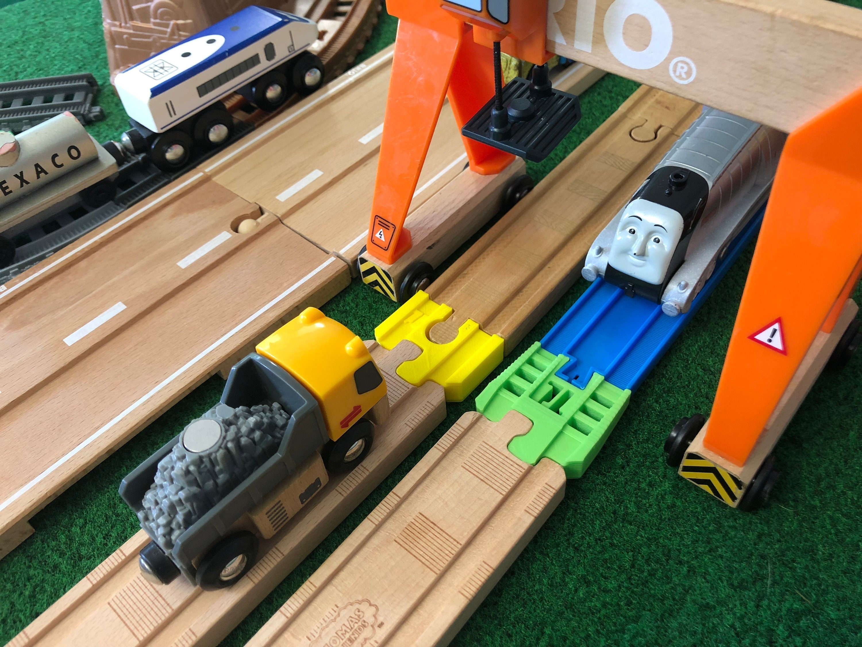 28 Pièces Connecteurs De Voie Pour Train En Bois - Adaptateurs Rails Plastique - Compatible Brio, Duplo - Enfants 3-5 Ans