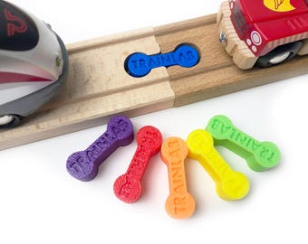 Trainlab Dogs Bones for wooden railway train track connectors (5pc)