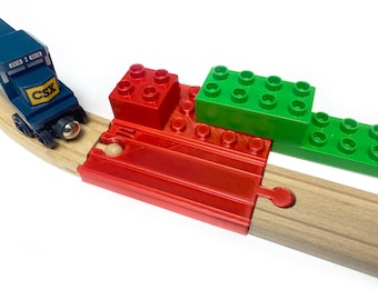 NEW! TrainLab Single Build Plate Compatible with Building Blocks and Thomas Wooden Railway Tracks (1pc)