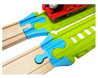 TrainLab Adapter Compatible with TrackMaster Easy Connect to Wooden Railway 2pk