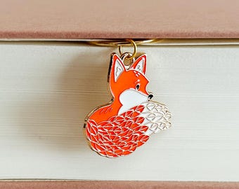 Marcapáginas Fox Gold: un bonito clip para libros, agendas y diarios.