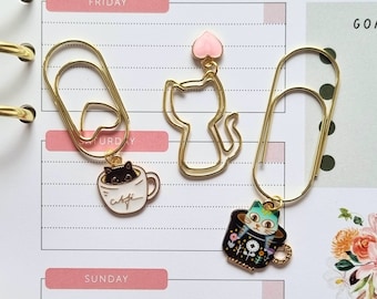 Paperclip set cats 3 pieces