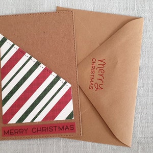 Porta carte regalo di Natale - Biglietto di Natale fatto a mano con busta per carte regalo, contanti o buoni