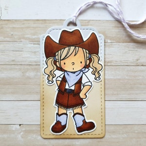Handgemachter Geschenkanhänger Cowgirl – Perfekt für Westernfans und Linedancer