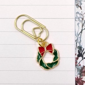 Paperclip Christmas Christmas wreath paperclip heart