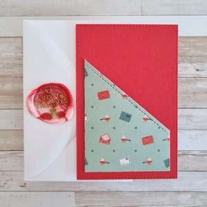 Porte-cartes-cadeaux de Noël avec sceau de cire, enveloppe de carte-cadeau, support pour cartes-cadeaux ou espèces