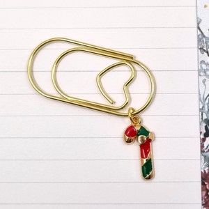 Paperclip Christmas Candy Cane Paperclip Heart