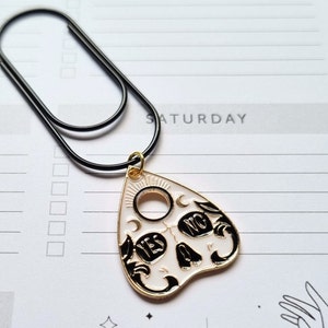 Planchette de tablero Ouija con clip de Halloween