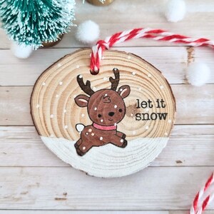 Etichette regalo in legno per Natale e inverno - fatte a mano e decorate con amore