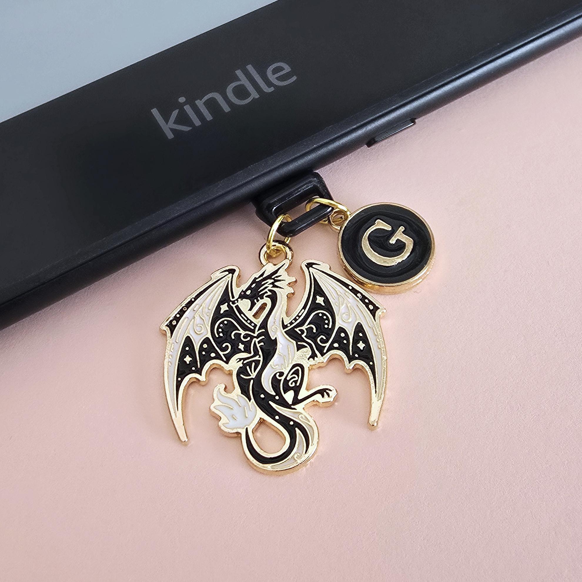 14K Gelb- Oder Weißgold 3-D Drachen Charm