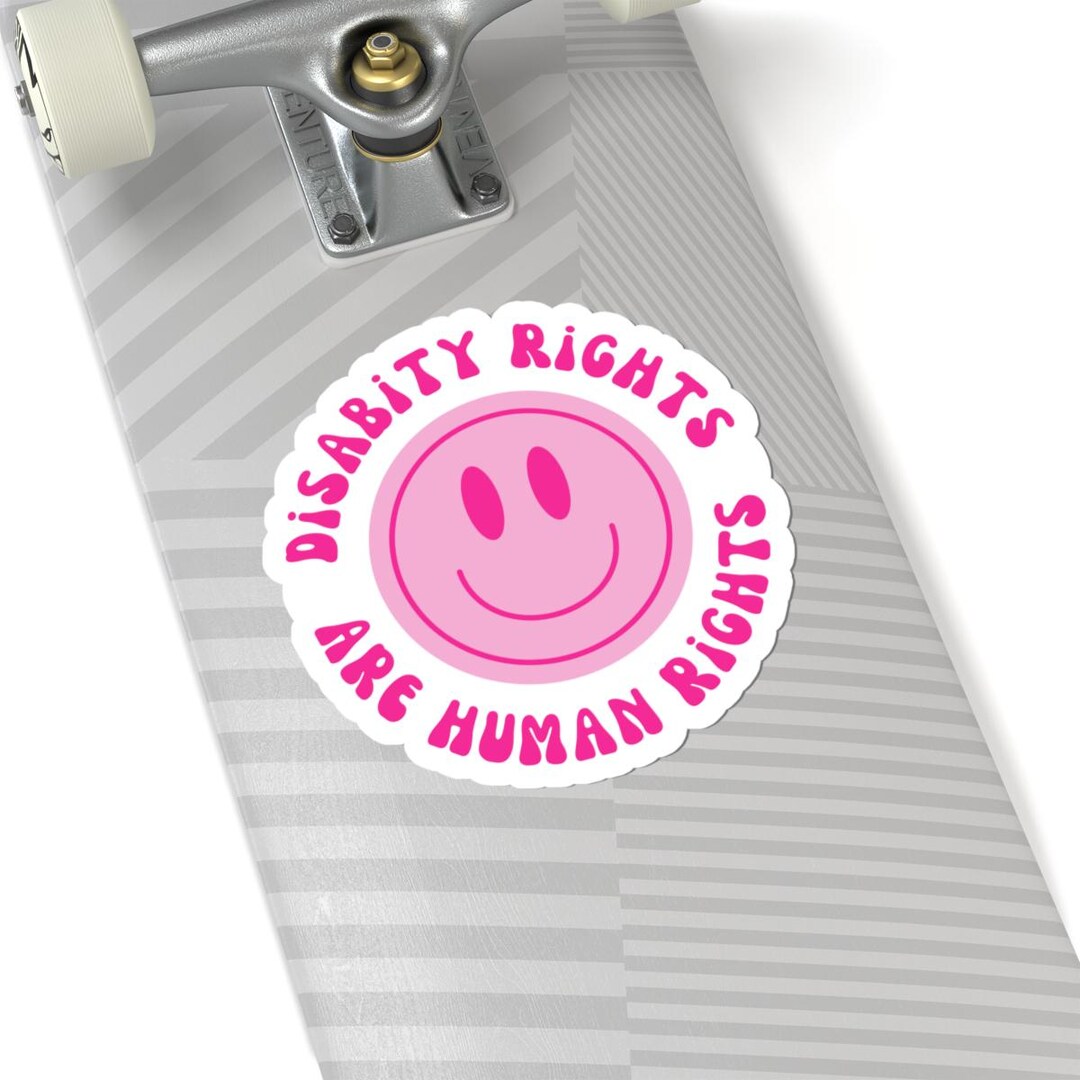 Smiley Face Disability Rights Kiss-cut Stickers, Advocacy Stickers ...