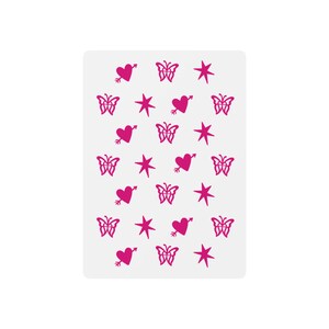 Kartendeck, Pink Hearts Butterflies Stars Poker Spielkarten Deck, Game Night Wesentlich, Einzigartiges Geschenk, Sammelkarten, maßgeschneidertes Deck,