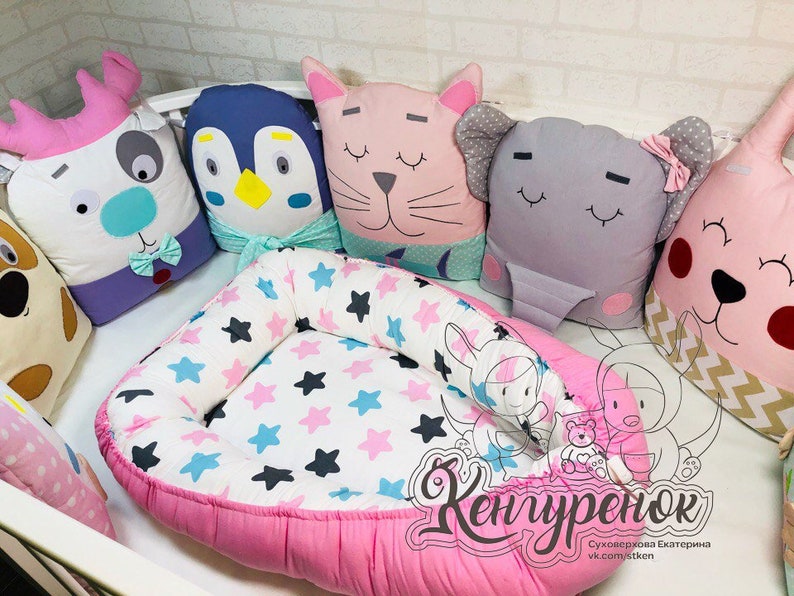 animal crib bumper