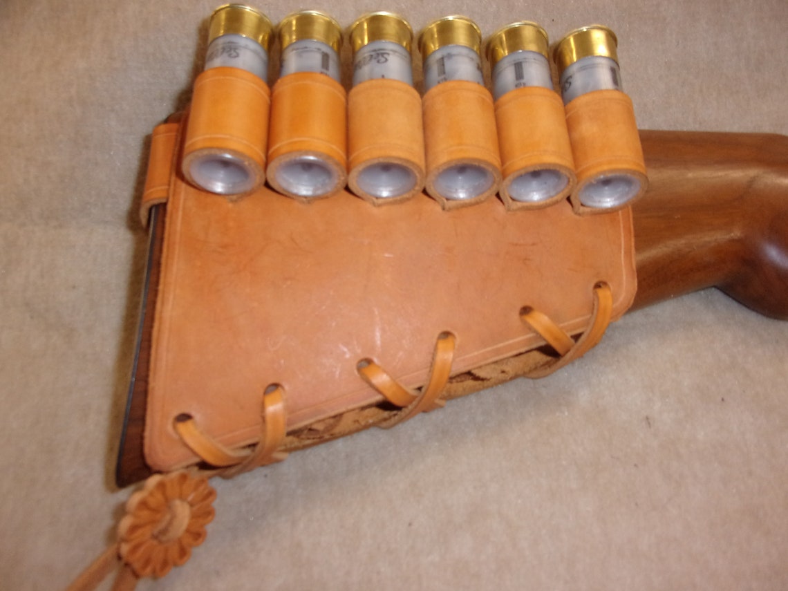 Leather butt stock shell holder. fits 1878 style shotguns. 12 Etsy