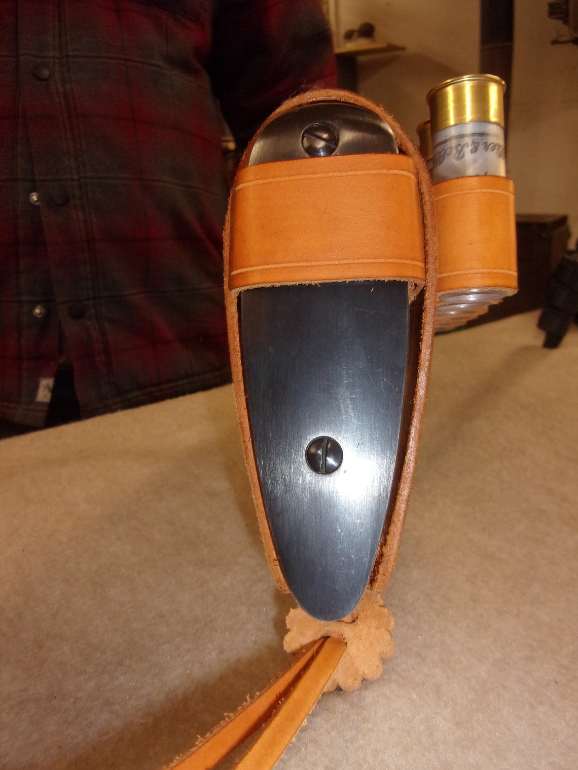 Leather butt stock shell holder. fits 1878 style shotguns. 12 Etsy