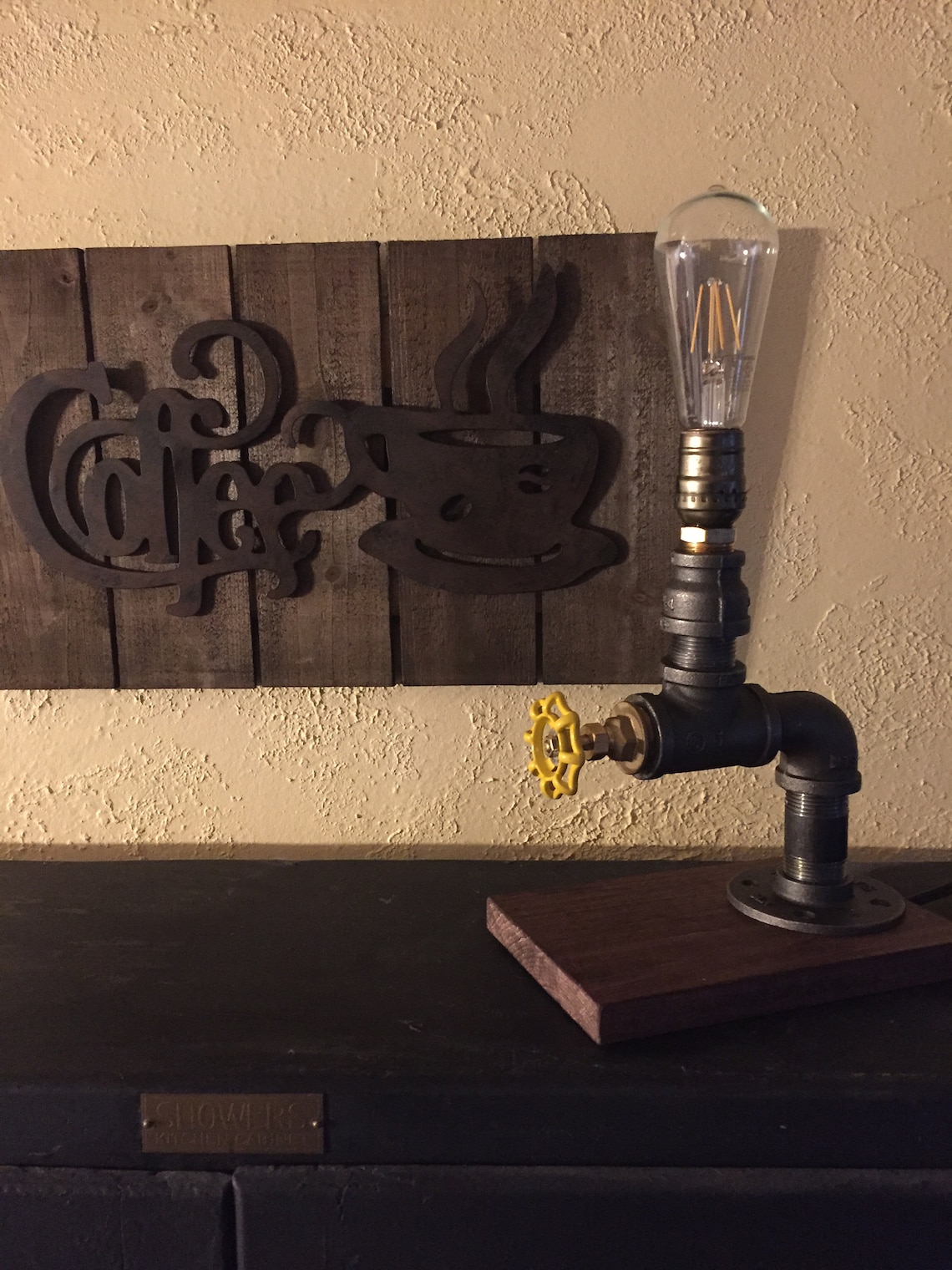 Industrial Lamp/ Steampunk Lamp/Farmhouse decor/Table Lamp ...