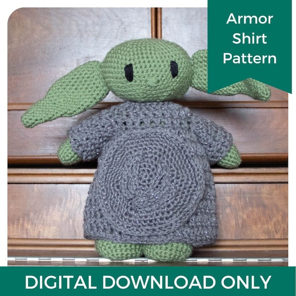 Life-Sized Crochet THE CHILD ARMOR Shirt Pattern - Digital Download