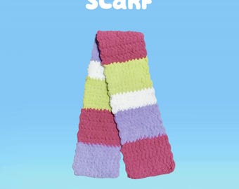 Sjaal pluche haakpatroon pdf - digitale download