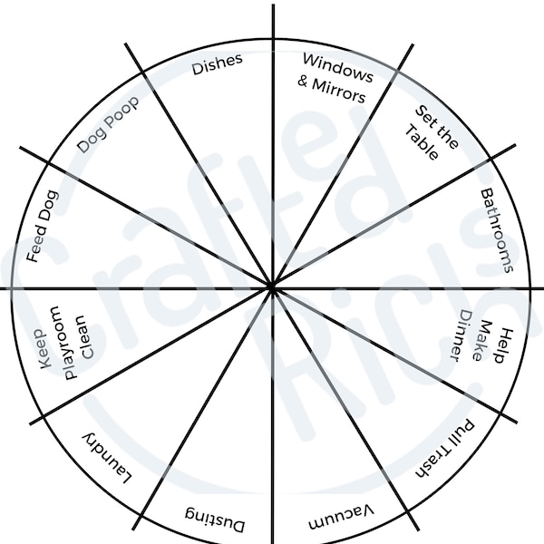 Chore chart etsy