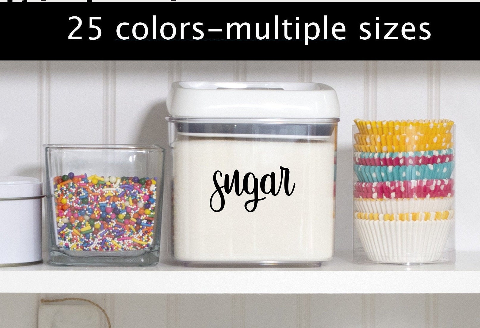 Custom Vinyl Pantry Labels, Kitchen Organization, Personalized Decals ...