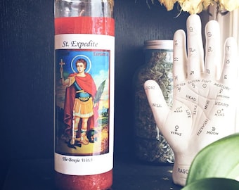 St. Expedite - 7 day spell/ ritual candle