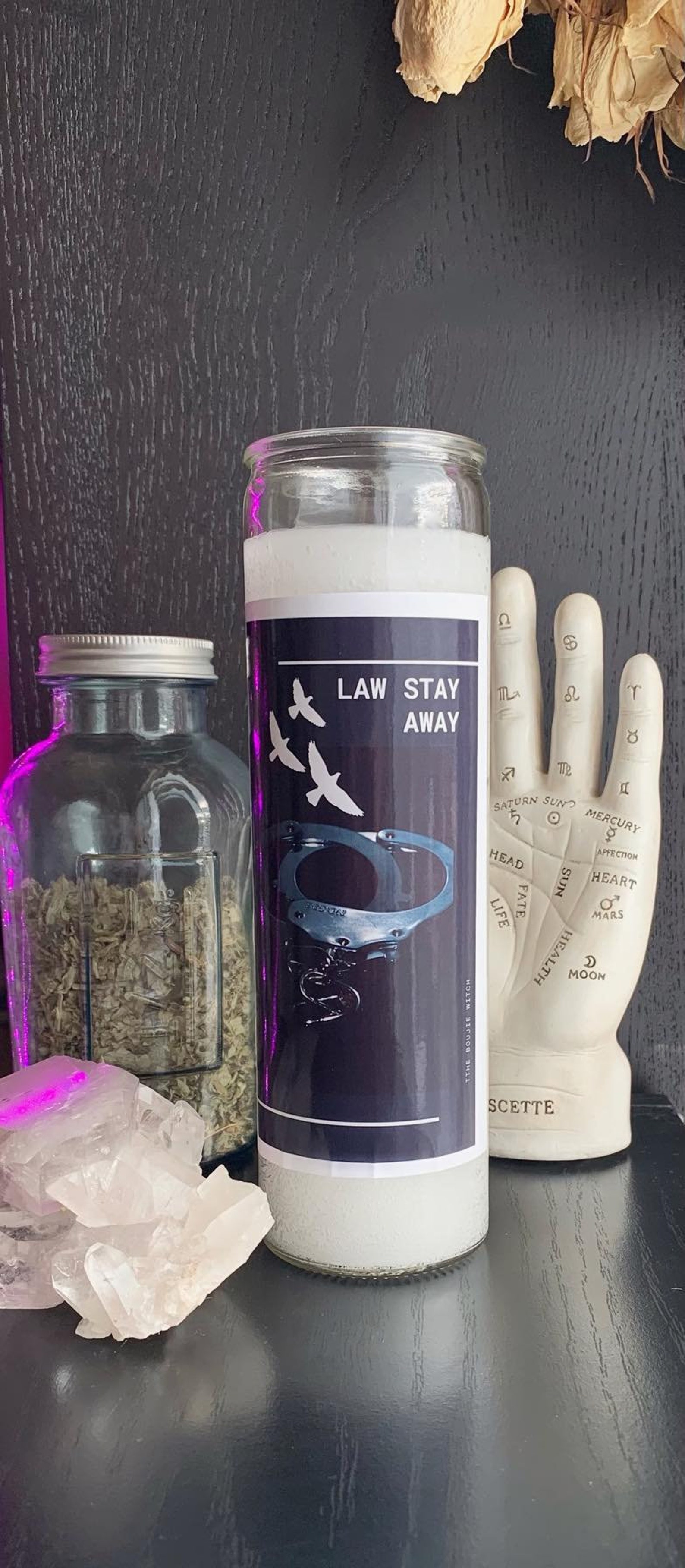 Law Stay Away 7 Day Spell Candle Etsy UK