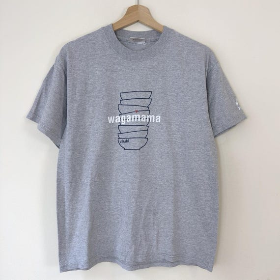 Wagamama Asahi Beer Noodle Graphic Grey Tee Shirt - Large