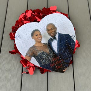 Custom Heart Shaped Photo Puzzle | Personalized Puzzle | Custom Jigsaw Puzzle | Children&#39;s Puzzle | Gift for Her | Gift for Him