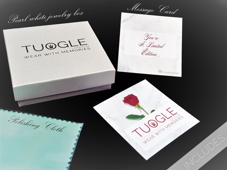 Tuogle London S925 Sterling Silver Rose Flower Necklace Necklace for Girlfriend Anniversary Gift for Her