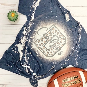 Dallas Cowboys Bleached Tee: Customizable NFL Fan Shirt