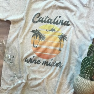 Catalina Wine Mixer Triblend Tee: Soft Vintage Style Shirt