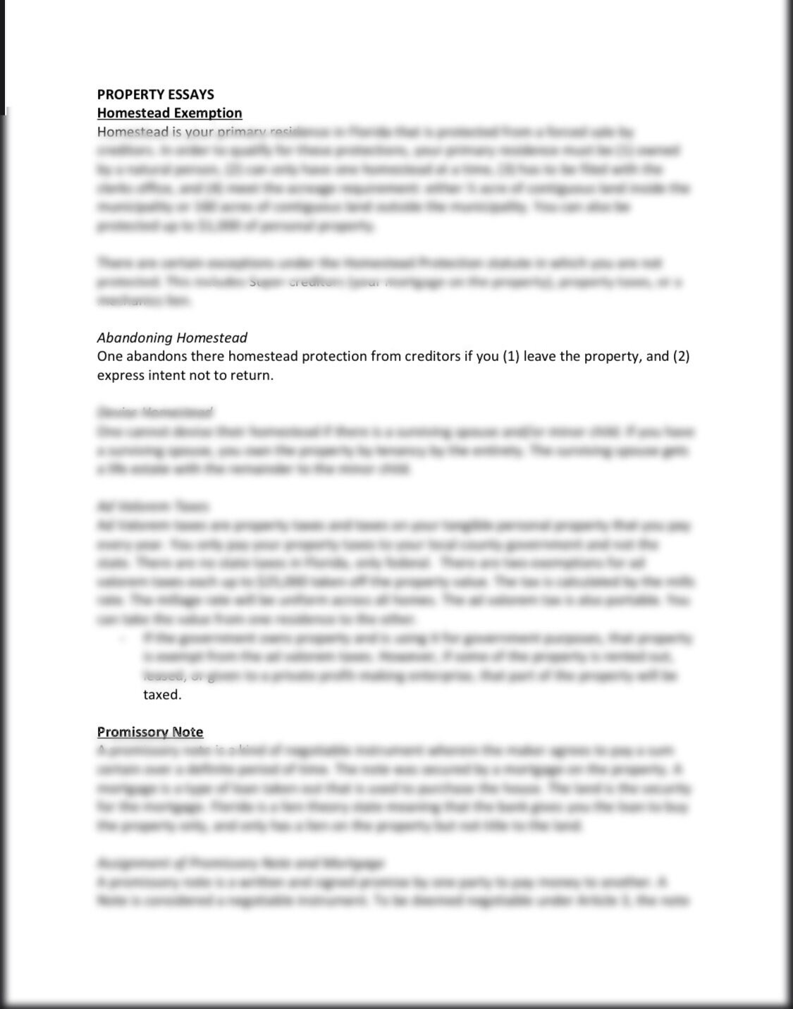 FL Bar Exam Full Essay Templates Etsy