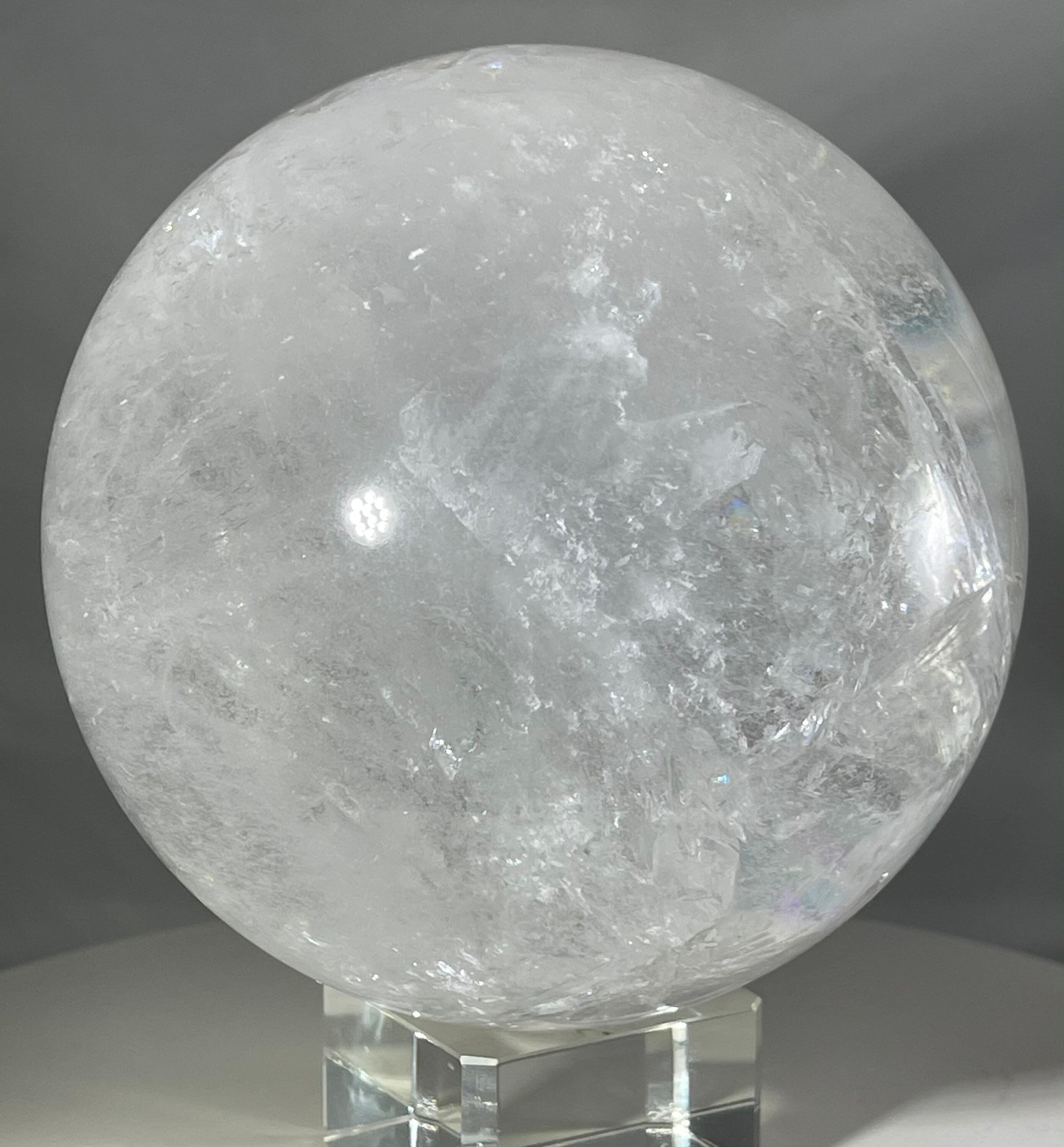 Natural Quartz Crystal Sphere Beautiful Clear/White 109mm Etsy