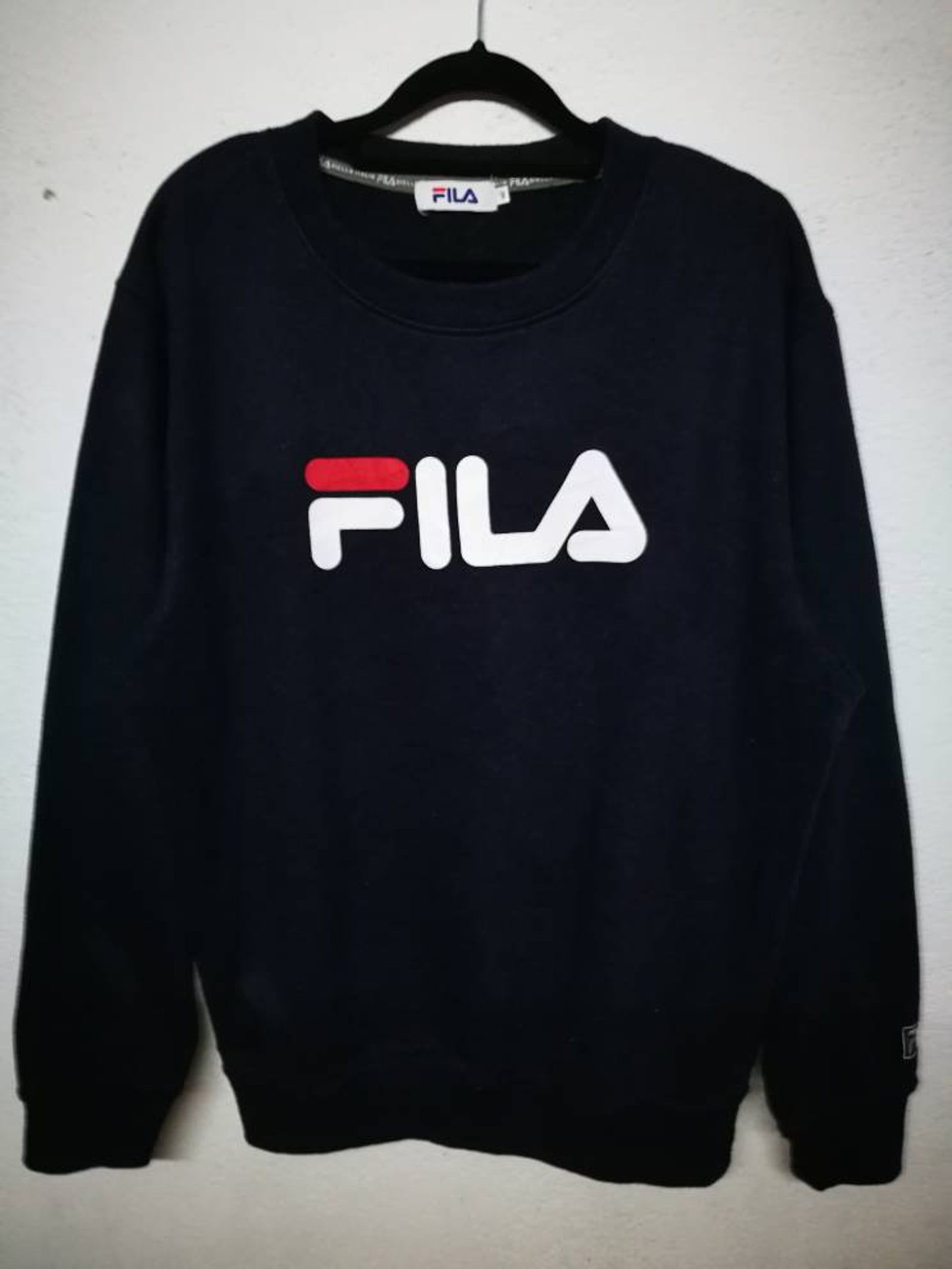 Fila Biella Italia Crewneck Pullover Spellout Sweatshirt | Etsy