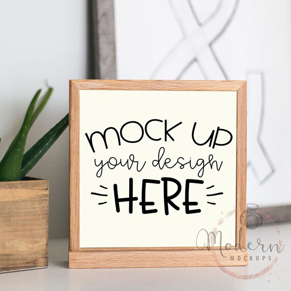 Wood Sign Mockup Real Wood Frame Mockup Sign Mockup Etsy