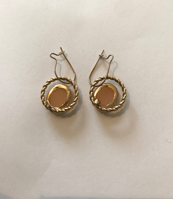 Vintage Cameo Earrings - image 6