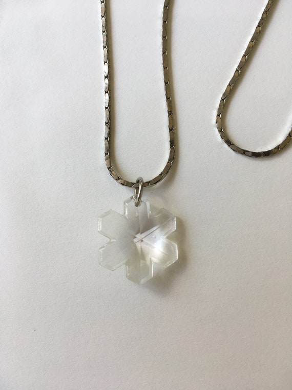1950’s Snowflake Crystal Necklace