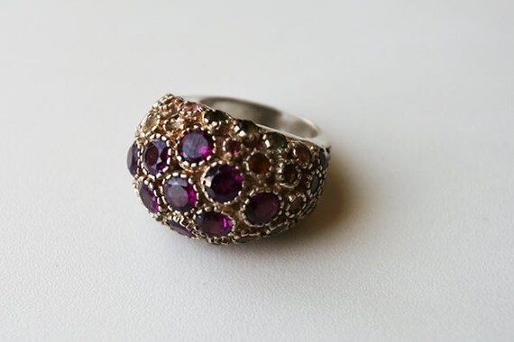 Multi Stone Statement Ring - image 1