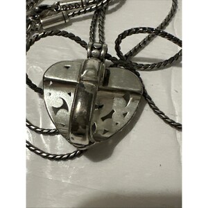 Naszyjnik Brighton Love Lock z posrebrzanym klipsem w kształcie serca, smycz na identyfikator, 32 cale zdjęcie 2