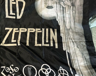 Tapisserie en tissu Led Zeppelin 30" X 42" polyester Stairway to Heaven Mythgem 2004