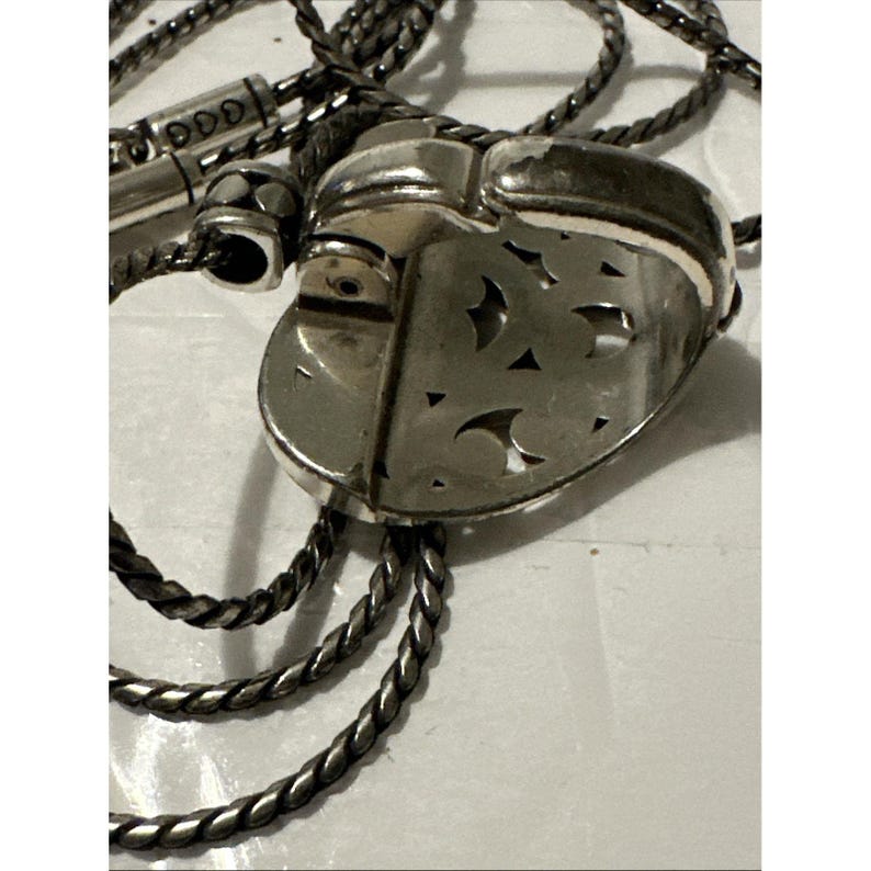 Naszyjnik Brighton Love Lock z posrebrzanym klipsem w kształcie serca, smycz na identyfikator, 32 cale zdjęcie 3