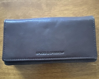 Spikes & Sparrow Genuine Leather Wallet Brown Accordion Multi Compartment