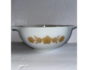 Vintage Pyrex Schmetterling Gold 442 443 Cinderella Mixing Nesting Bowl Set