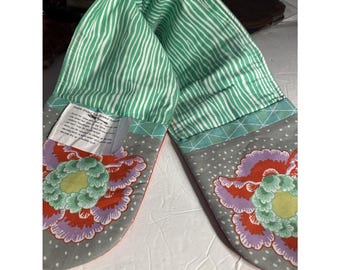 Doppelte Ofenhandschuh Topflappen Pastellfarben Extra Lang 35 'Handgemacht
