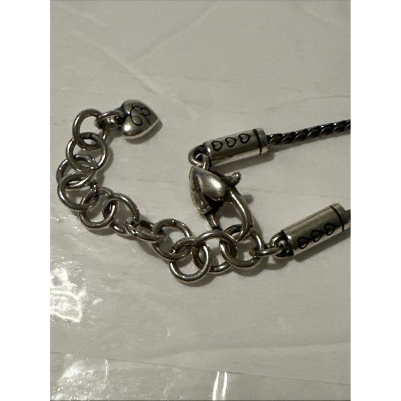 Naszyjnik Brighton Love Lock z posrebrzanym klipsem w kształcie serca, smycz na identyfikator, 32 cale zdjęcie 4