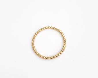 9ct Gold band/Gold ring/Beaded Gold ring/9ct yellow gold ring/ball ring/Solid Gold beaded ring/Gold Stacking ring