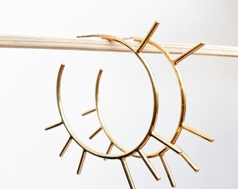 Gold Vermeil Hoop Earring