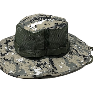 Camouflage Bucket Hat Unisex Mesh Boonie Summer Bush Safari - Etsy
